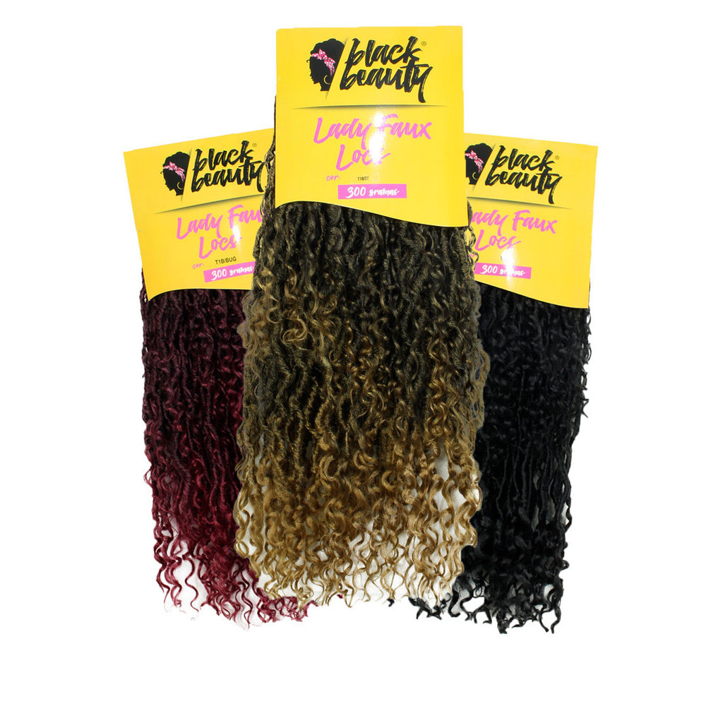 Cabelo Sintético - Black Beauty - Lady Faux Locs - Crochet Braid 300g 60cm