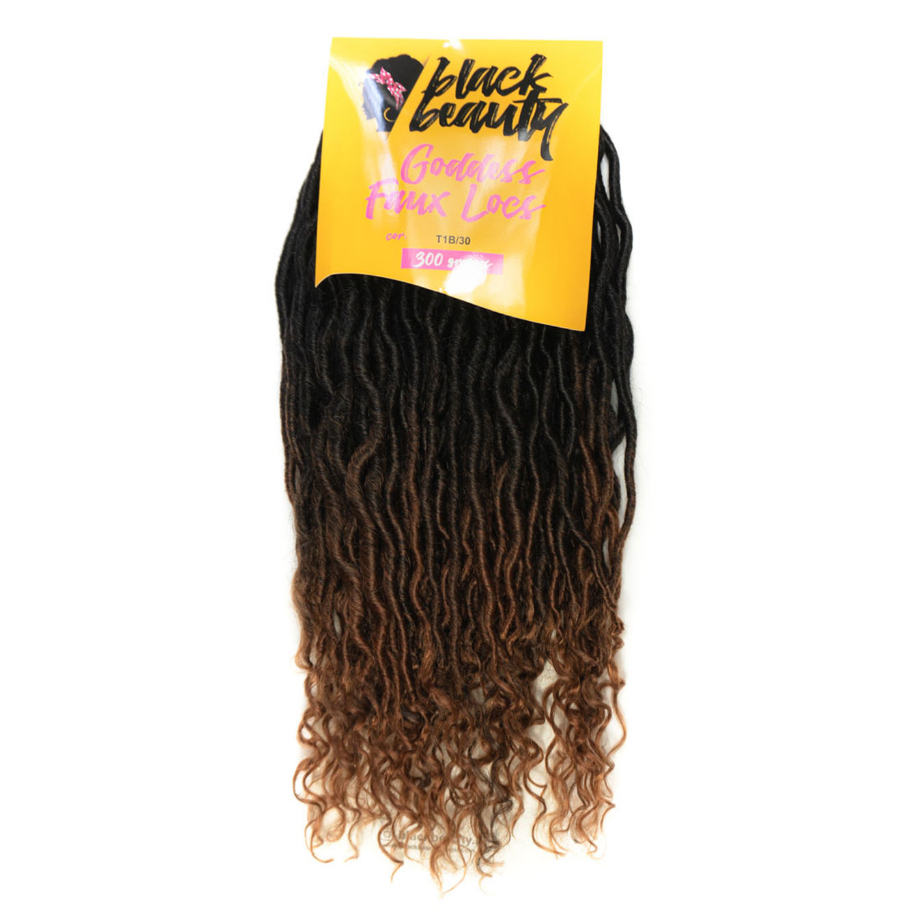 Cabelo Sintético Goddess Faux Locs 300g 65cm Black Beauty