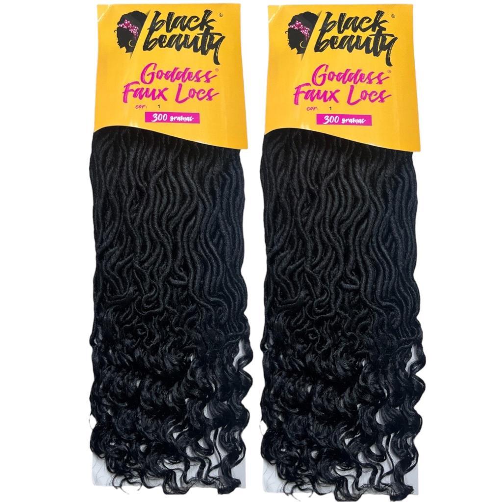 2 PCT Goddes Fauxs Locs Crochet (70 Dread p pct)- Black Beauty