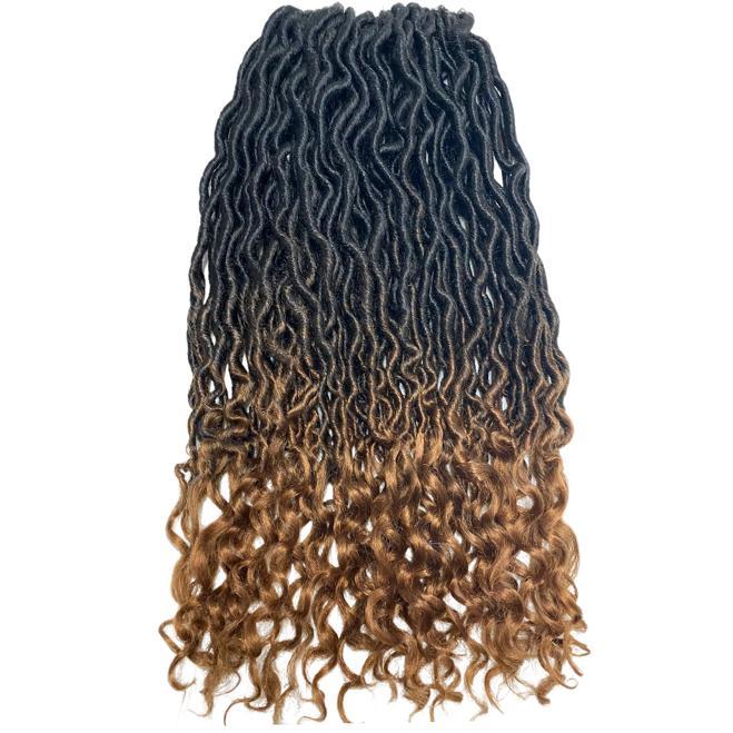 Cabelo Black Beauty Goddess Faux Locs 300gramas crochet braids