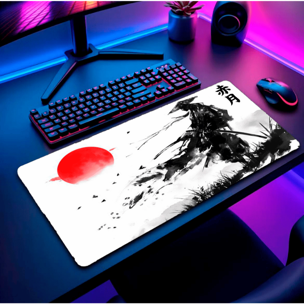 Mouse Pad Grande Mousepad Ped Oriental Japones Chines Samurai Mouse Itens Para Quarto Gamer Padd Paw Medio Gaming 80x30