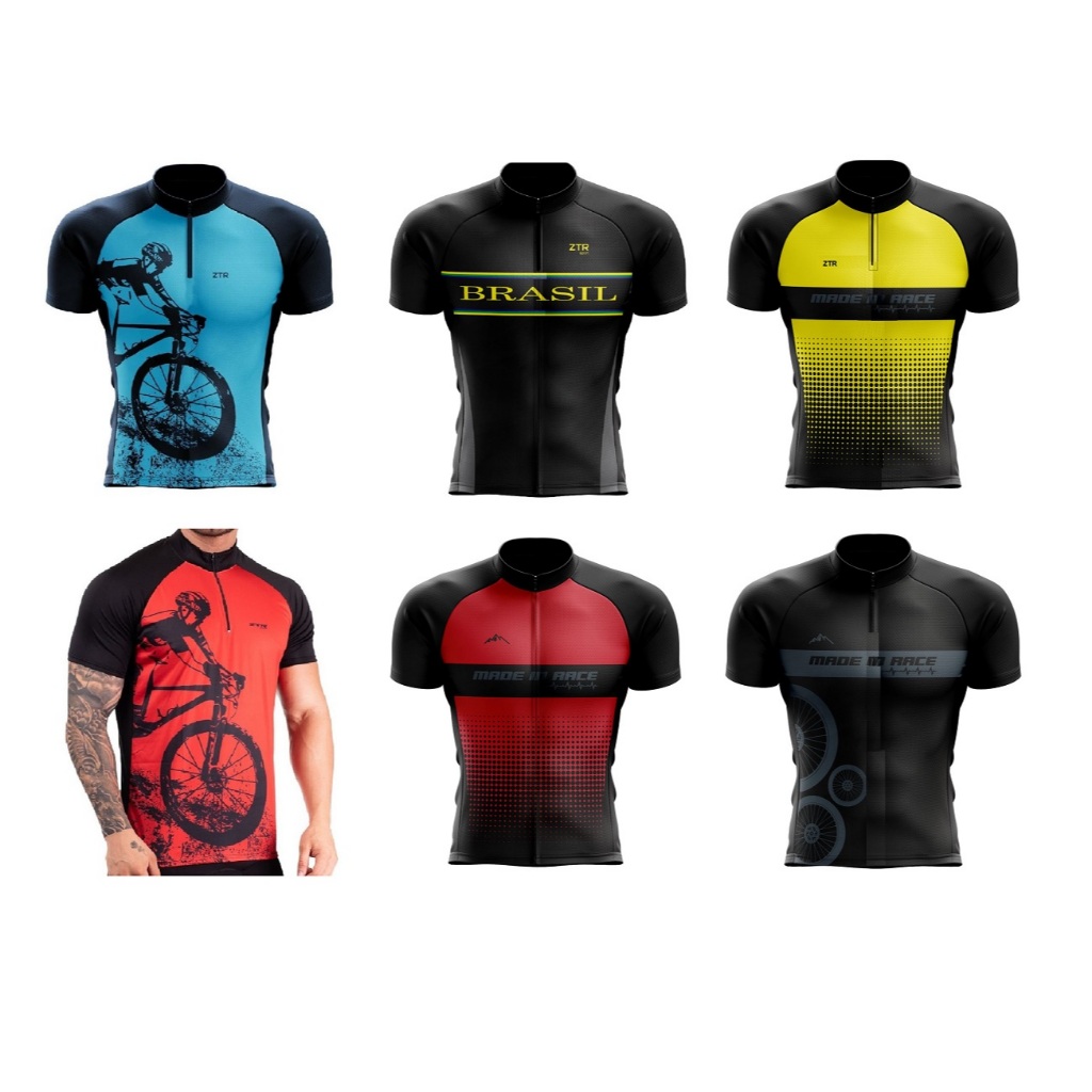 camisa ciclismo masculina camiseta ciclista XL XG 4G 5G XXL G1 G2 G3