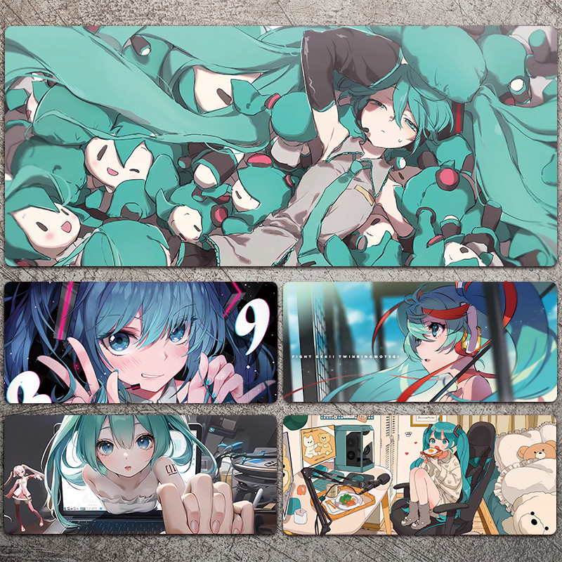 Hatsune Miku mouse pad Super Grande Animação Masculina E Feminina anime-sports Jogo Teclado De Computador Mesa De Aprend