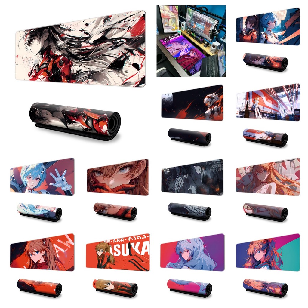 25 Cores EVA NEON GENESIS EVANGELION Padrão Grande Profissional E-Sports Mousepad Tapete De Teclado Antiderrapante Camur