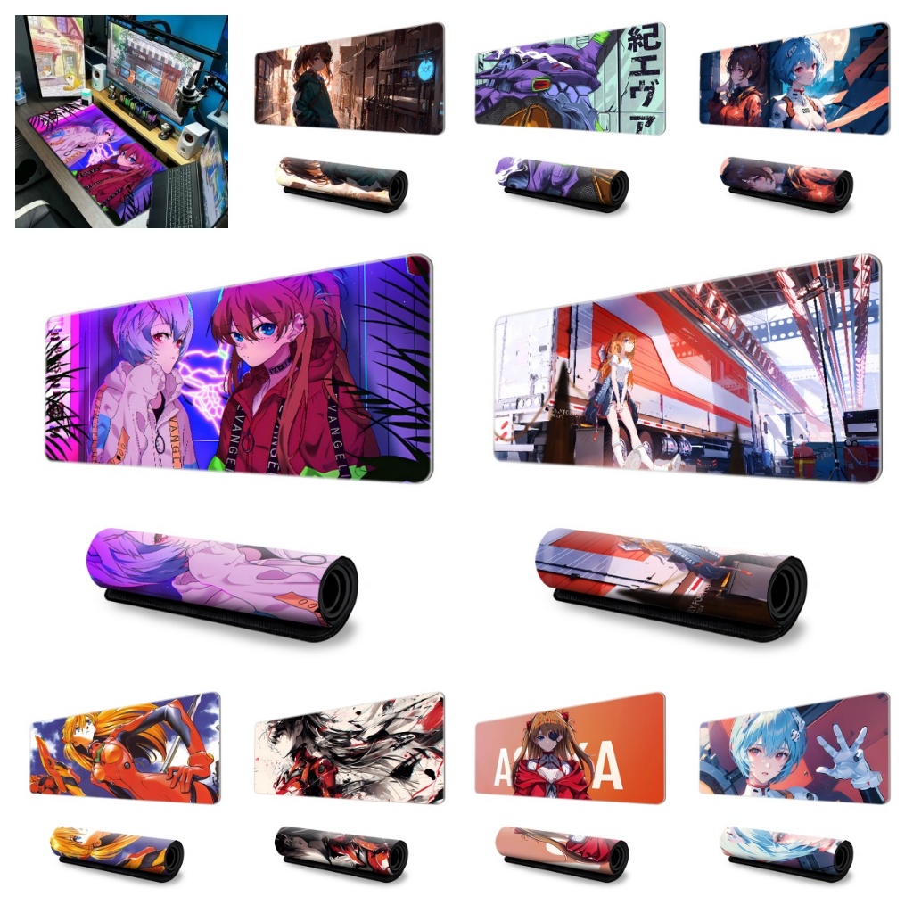 25 Cores EVA NEON GENESIS EVANGELION Padrão Grande Profissional E-Sports Mousepad Tapete De Teclado Antiderrapante Camur