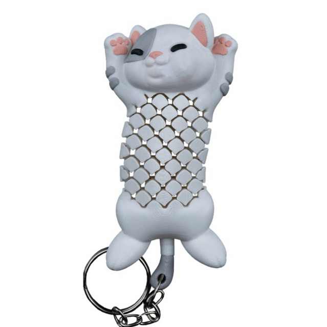 Chaveiro Articulado Cute Cat da BlackWolf ideal para usar mochila bolsas