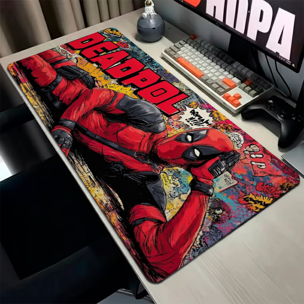 Mouse Pad Gamer Antiderrapante Speed Com Bordas Costuradas Com Estampa Premium De Anti-Heroi Deead