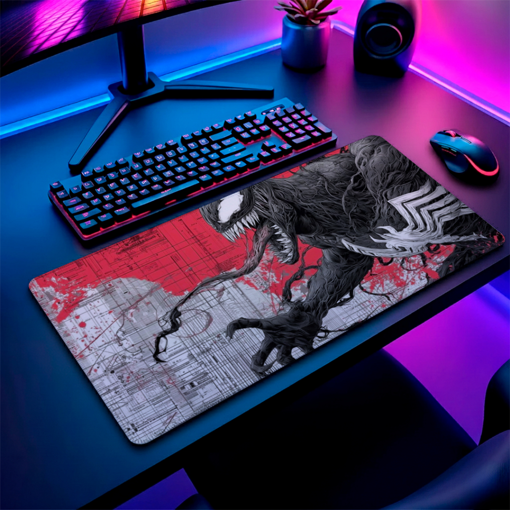 Mouse Pad Macio Gamer Speed Antiderrapante E Bordas Costuradas Sem Relevos Com Estampa De Anti-Heroi Com Varios Tamanhos
