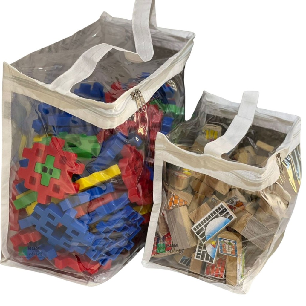 Caixa, Bolsa, Bag Bloco Organizador de Brinquedos P 20X20X15