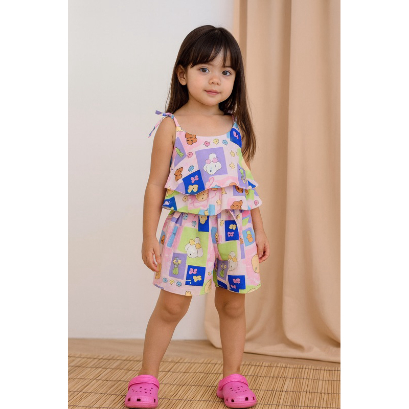 Macaquinho Infantil Feminino Ursinhos Cute – Conforto e Estilo!