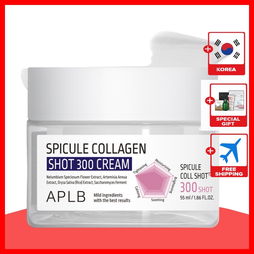 [APLB] Spicule Collagen Shot 300 Creme , 55ml , 1 Unidade/De Colágeno Coreano/Aumento De Elasticidade