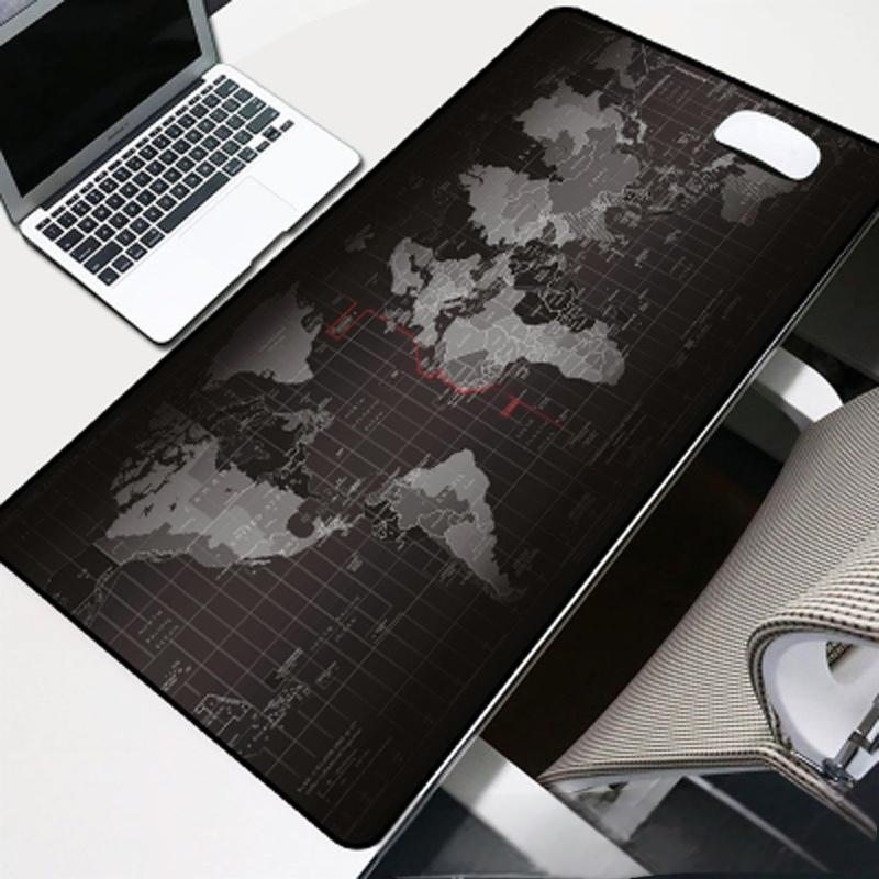 Mapa Mouse Pad Grande Tapete De Mesa Protetor Gaming Mousepads Decoração De Escritório Teclado Longo Estofamento Noteboo
