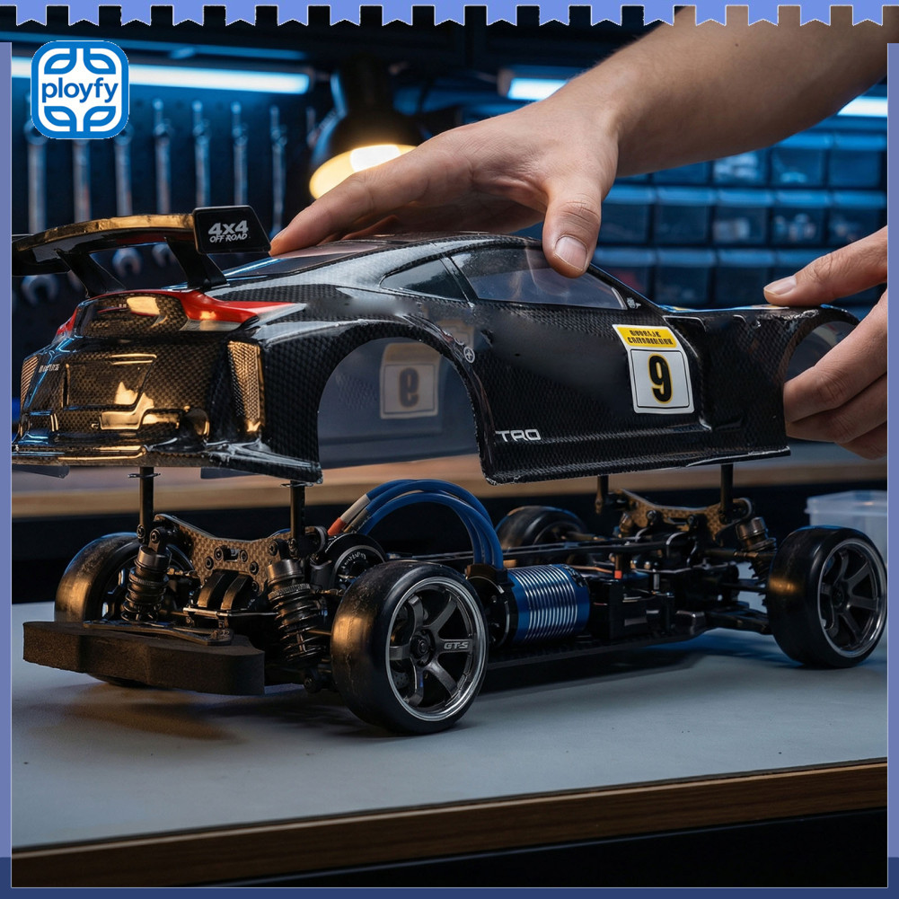 Ployfy-br SPYMINNPOO Escala 1:10 RC Car Body PVC Substituição pré-cortada leve para carros esportivos com distância