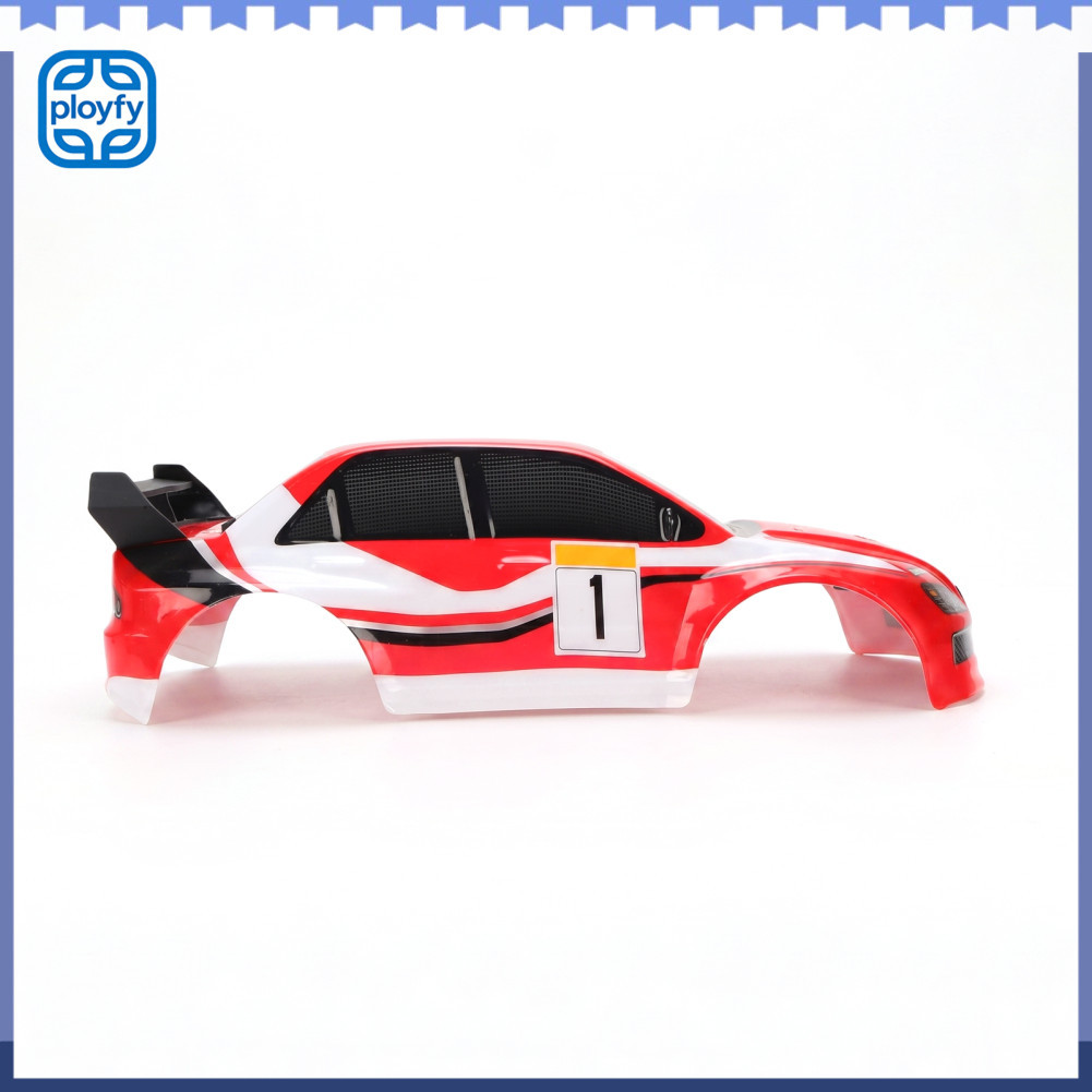Ployfy Drfeify RC Car Body PVC 1/12 Drift Shell com asa traseira 37x16,7x11cm para 1201 carros de controle remoto