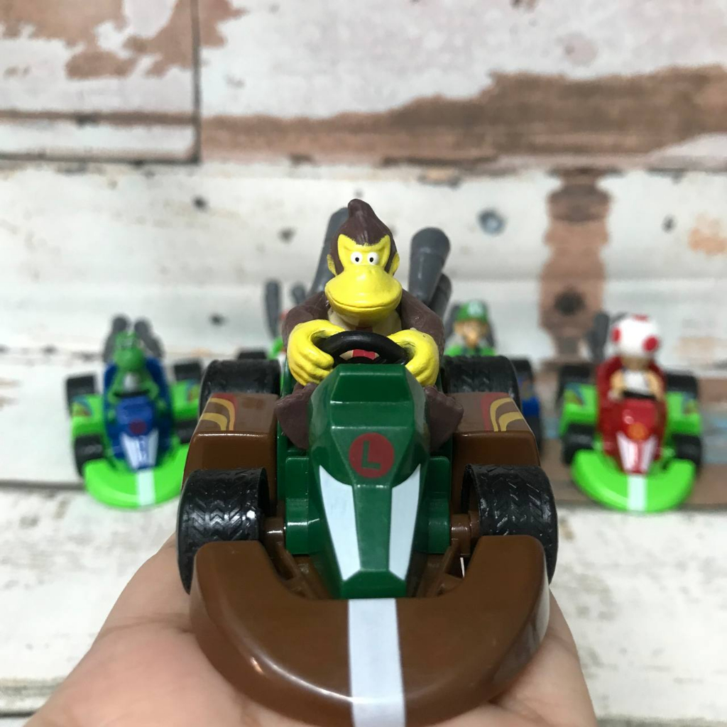 Carrinho Miniatura com Fricção Super Mario Kart Donkey Kong PVC