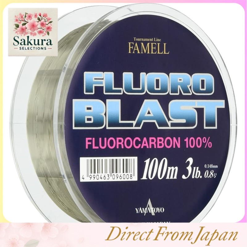 Yamatoyo Fluoroblast 100m Army Gray Fluorocarbon Fishing Line Various Sizes