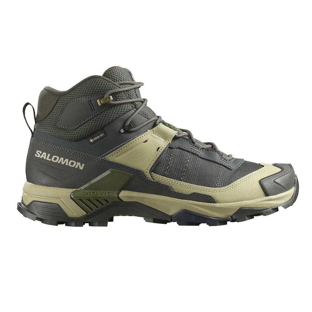 Bota Salomon Masculina X Ultra 5 Mid GTX GORE-TEX Peat/Gray