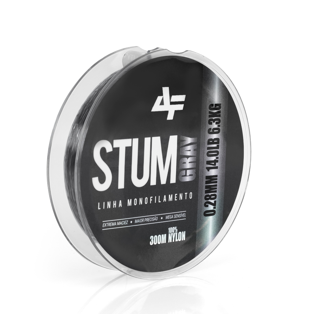 Linha Albatroz Fishing Stum Gray 300m - Selecione o tamanho da bitola