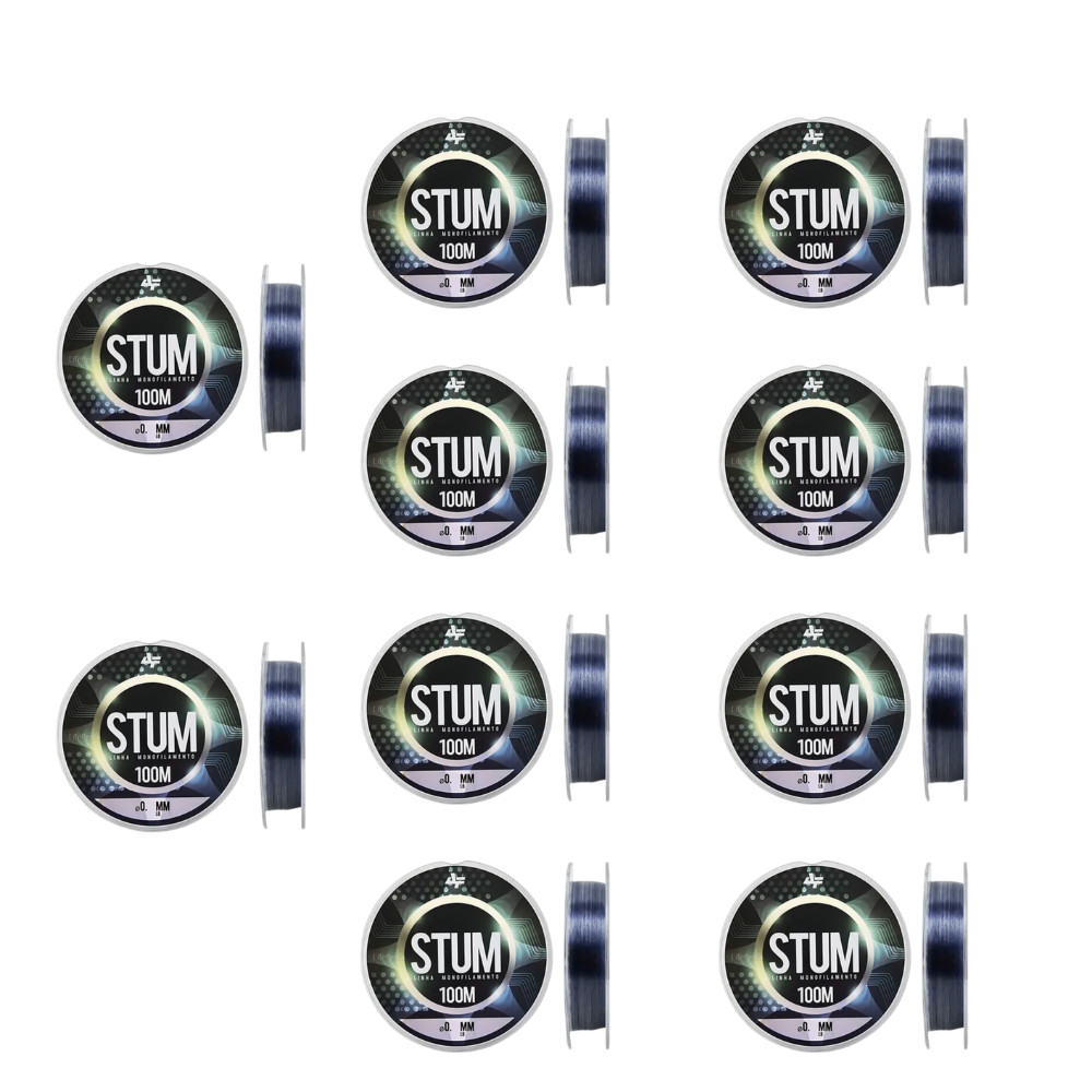 ALBATROZ LINHA DE PESCA STUM MONO GRAY 18MM 100M 10UN