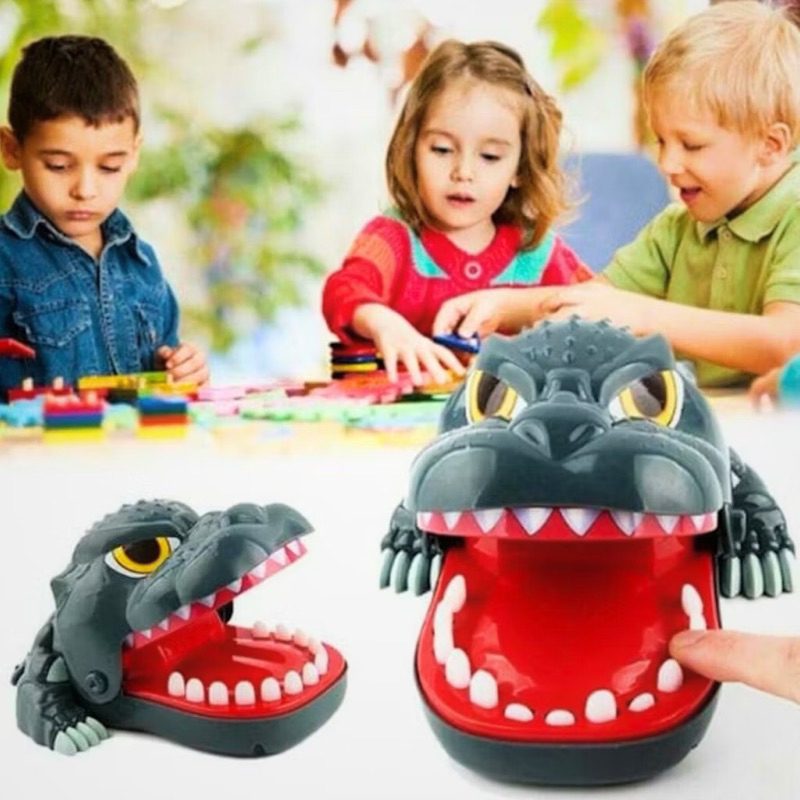 Brinquedo Infantil Dragão Morde Dedo Desafio Divertido Jogo De Pegadinha