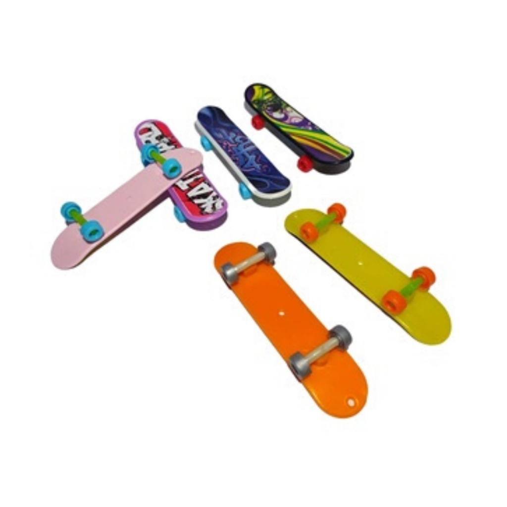 Kit 5 Skate De Dedo Fingerboard Brinquedo Plástico