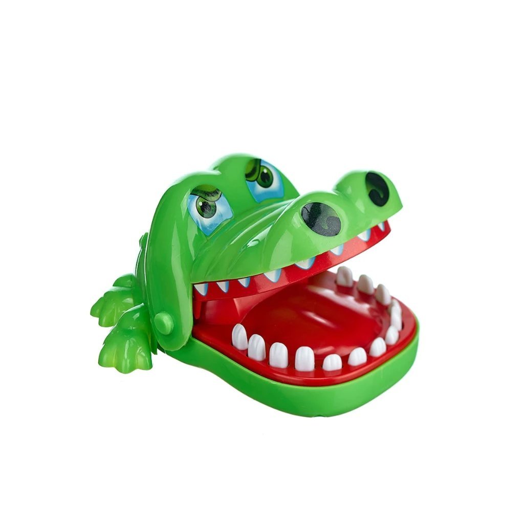 Brinquedo Infantil Jacaré Morde Dedo Crocodilo Dentista Novo