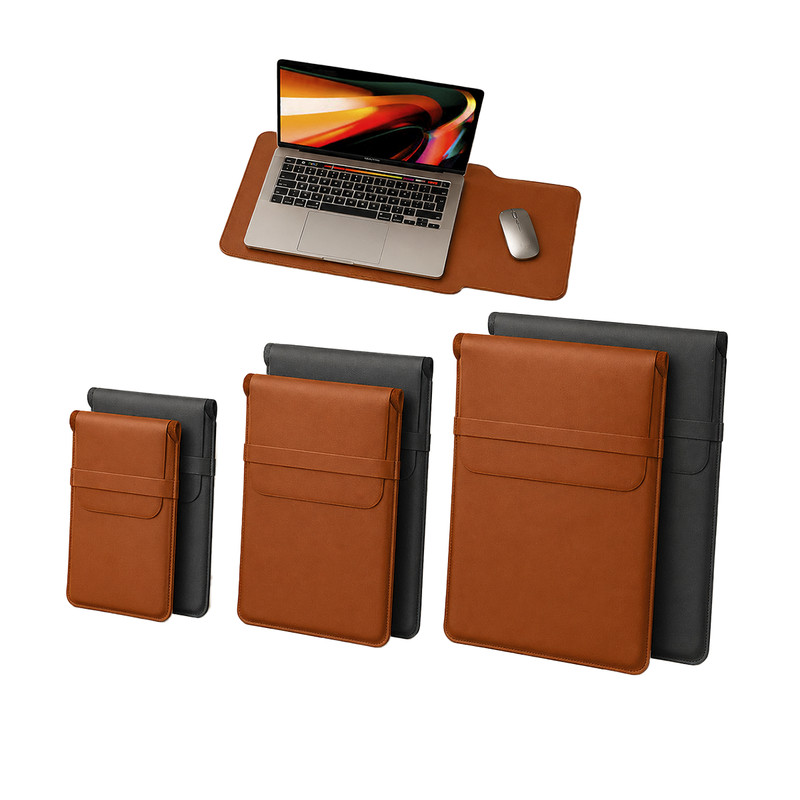 Bolsa Pasta Capa Notebook MacBook 3 Em 1 Couro Sintético Surface Laptop Gram 14 Reunião Escritório