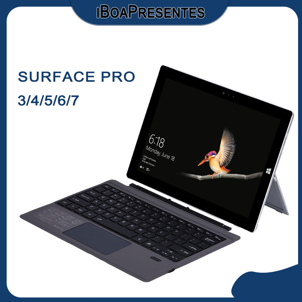 Teclado Bluetooth Para Microsoft Surface Pro 3, 4, 5, 6, 7