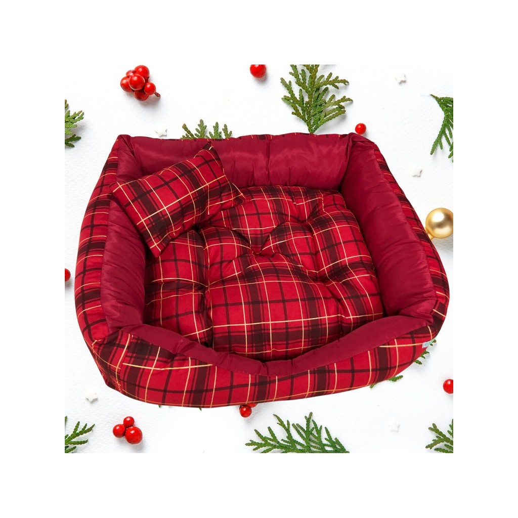 Caminha para Cachorro e Gato Natalina Vermelha Conforto e Estilo para o Seu Pet