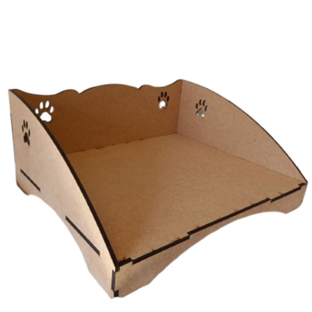 Cama Pet Conforto em MDF 6mm Estilo e Qualidade para seu Amigo de Quatro Patas dormir sem contato com chão frio Cuidado