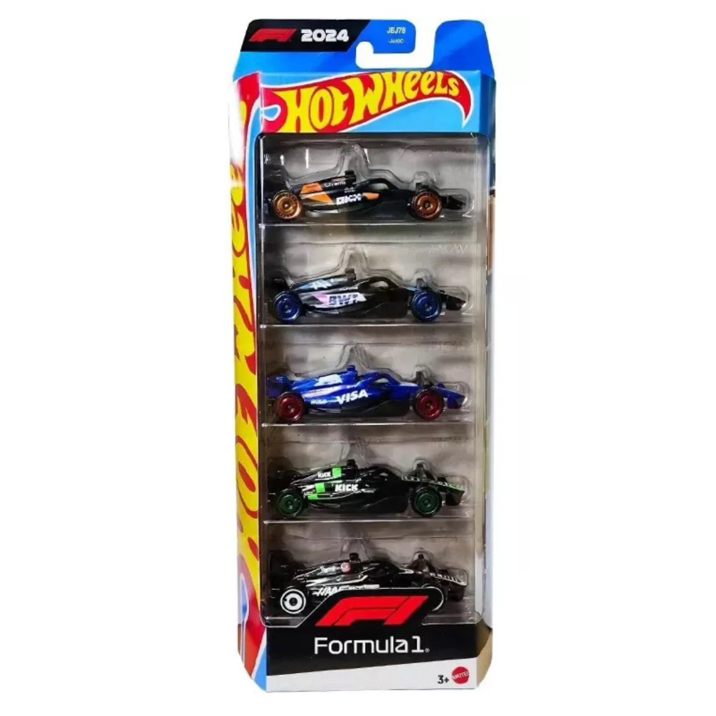 2025 Hot Wheels Hot Sports Car Cinco carros de liga de Fórmula 1 da Red Bull Racing McLaren