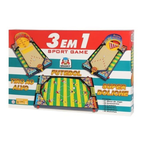 Jogo Sport Game 3 Em 1 - Braskit