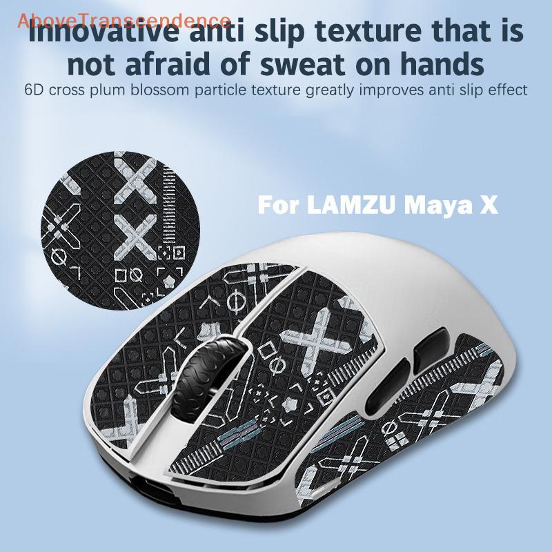 ABO Antiderrapante Mouse Grip Tape Skate Su Suor Stier Para LAMZU Maya X Gaming Computador E-Sports Gamer