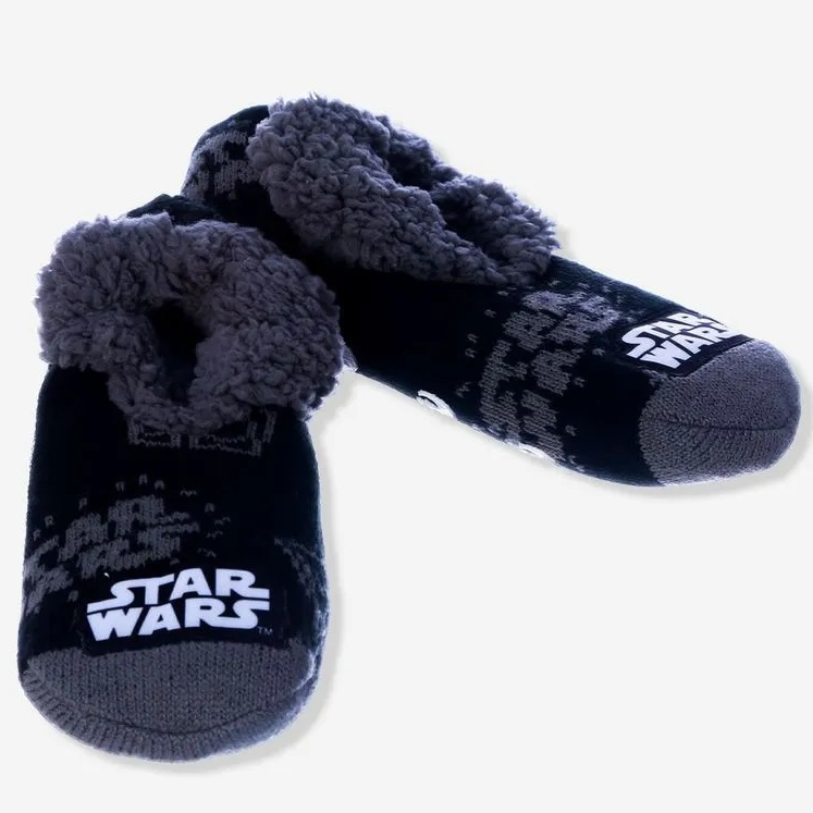 MEIA PANTUFOFA STAR WARS GEEK  DARTH VADER OFICIAL TAMANHO M (34/38) ANTIDERRAPANTE