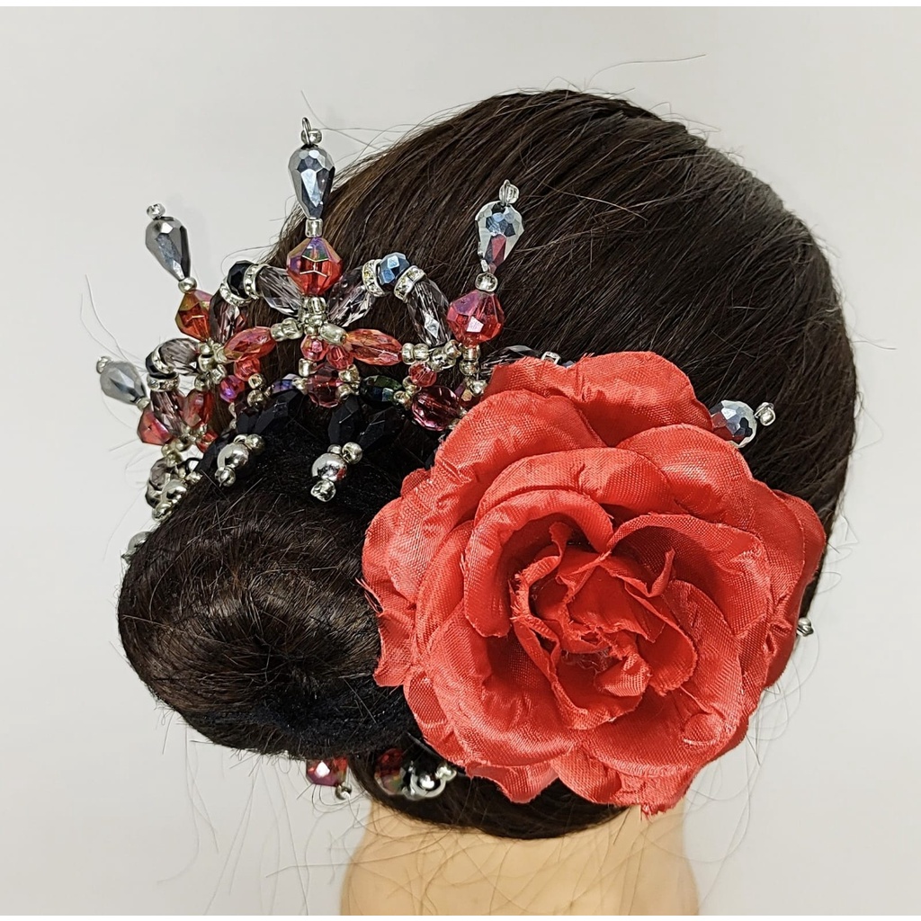 Porta Coque Dança Casamento Ballet Flamenco  Festas Pedrarias e Flor/ Arranjo para Coque