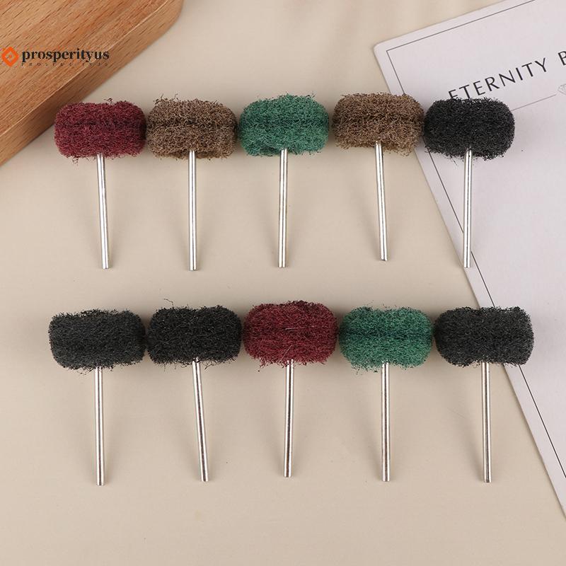 [PPTS] 10/12pcs Mini Broca Abrasiva Escova Roda De Polimento De Nylon Conjunto De Acessórios Para Ferramentas Manuais Ro