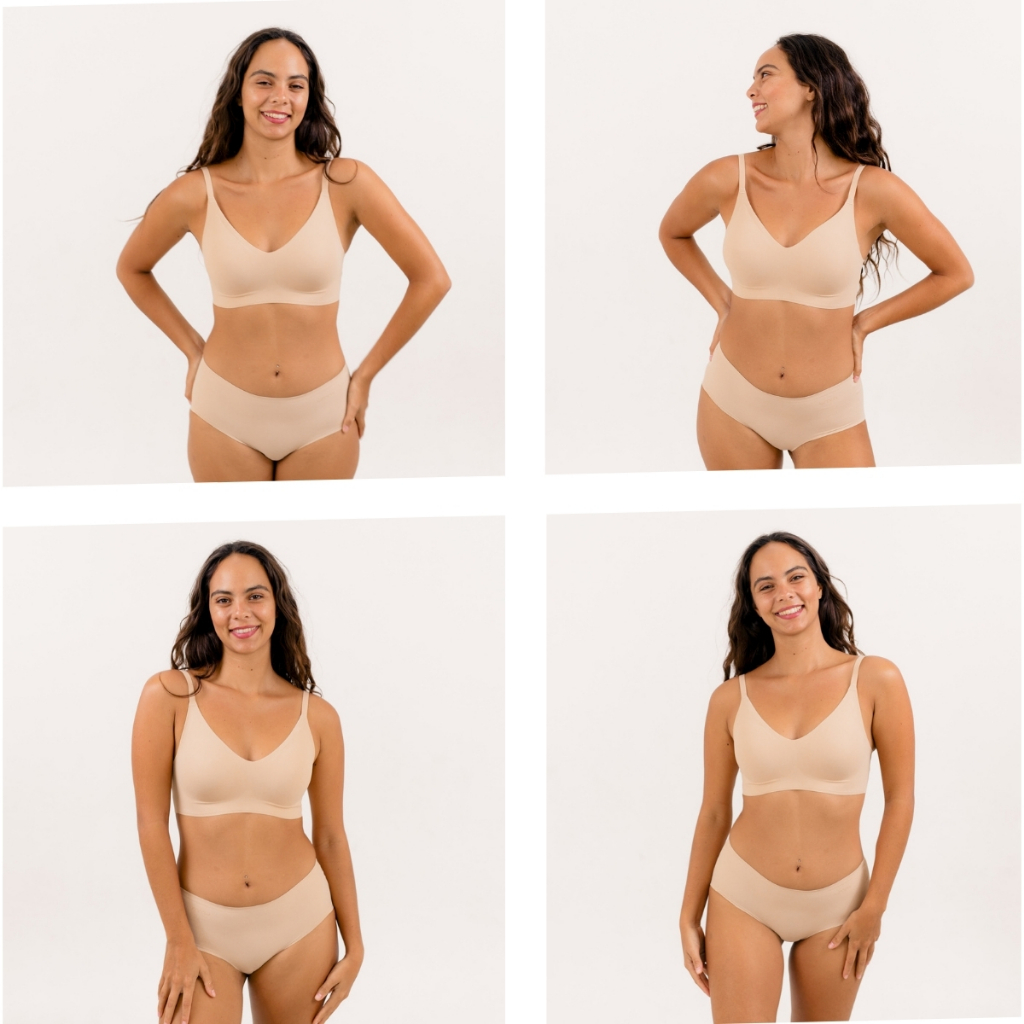 [AIR-SLEEK Women's Comfortable wireless Seamless Bra plus Tamanho bras anti-sagging Sem Marca
