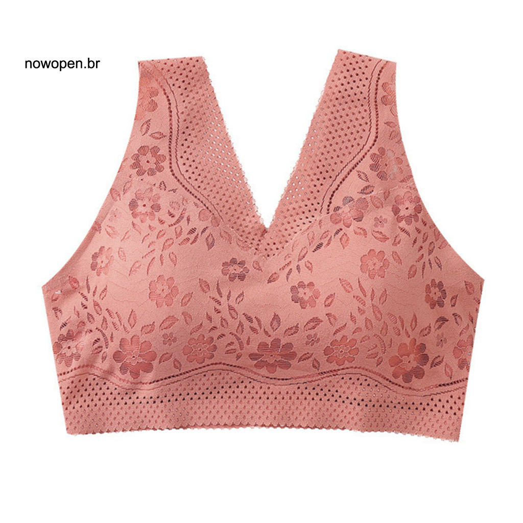 Wire-free Bra No-wire Full Cup Wireless Push-up for Women Anti-sagging Coverage with Lift and Support Comfortable Senior