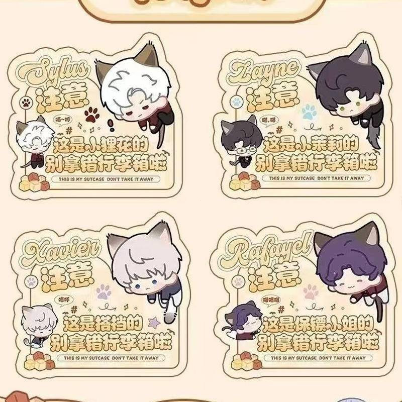 Etiqueta De Bagagem De Desenho Animado Do Jogo Love And Deepspace Acrílico Mala ID Endereço Titular Xavier Zayne Rafayel