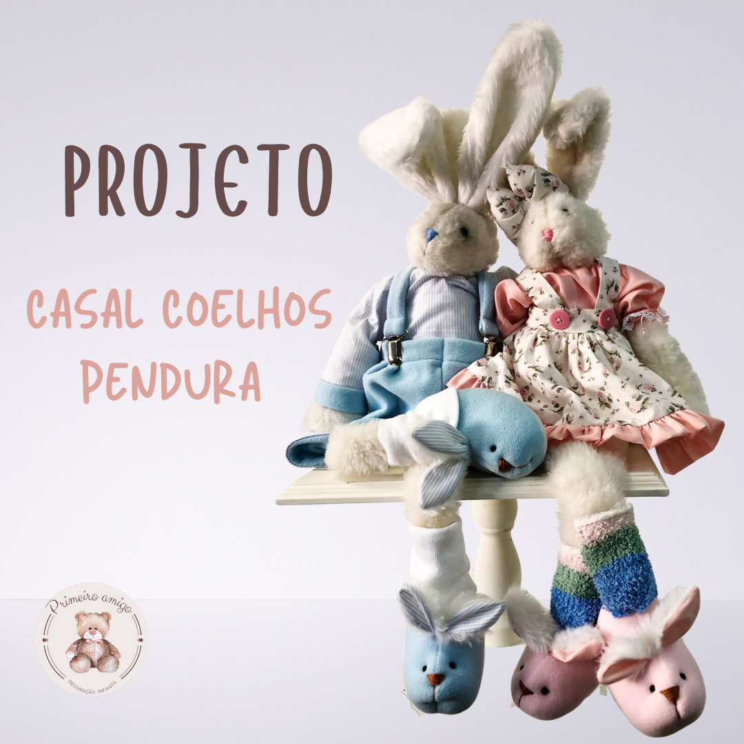 Projeto casal coelho pendura