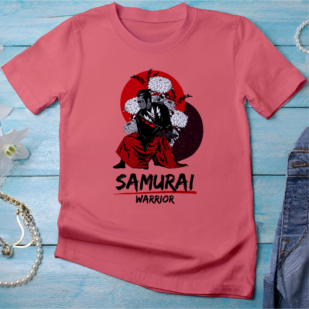 Camiseta Samurai Warrior 100% Algodão Streetwear