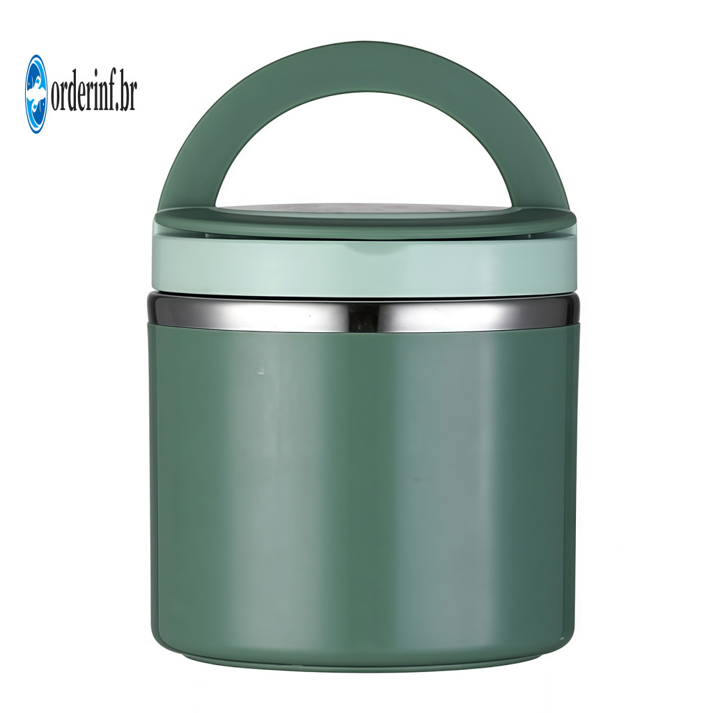 Meal Prep Lunch Carrier Stainless Steel Food Jar Insulated Box 630ml/1000ml Leakproof Portable Container with Foldable f