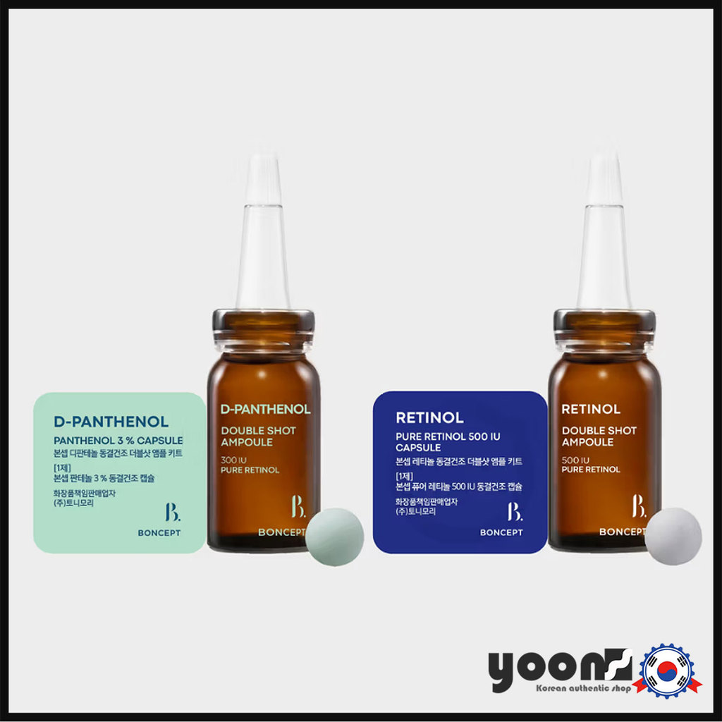 [BONCEPT] Dipantenol/Retinol Freeze Dried Double Shot Ampoule Kit