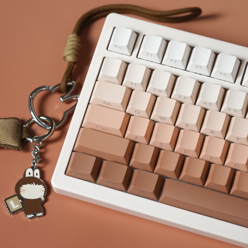 Perfil OEM Blush Rosa RGB Retroiluminado Teclas Impressas Laterais 134 PBT Double Shot Keycaps Para Teclados De Jogos