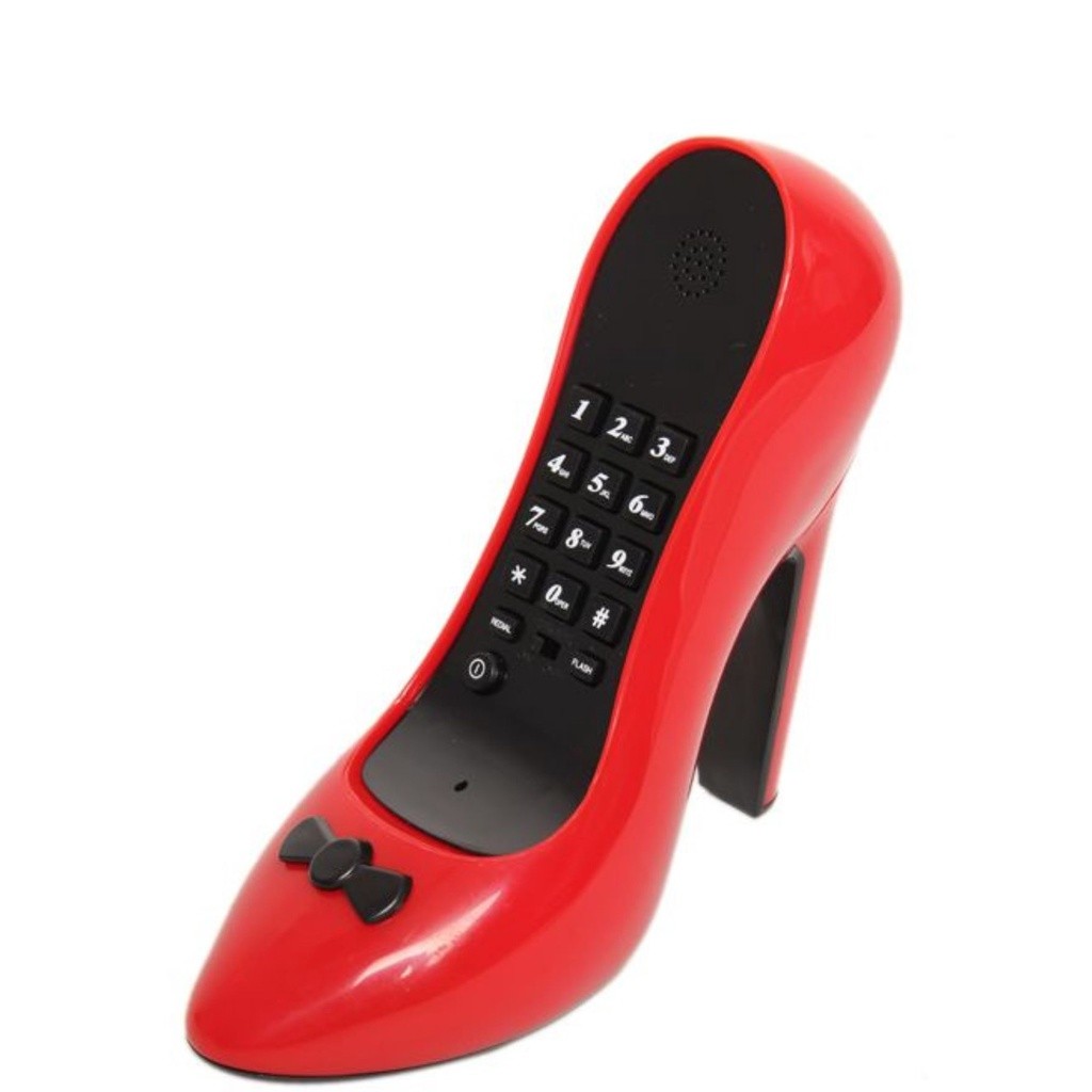 Decoraçao Mesa Formato Sapato Feminino Aparelho De Telefone Fixo Mesa Decorativo