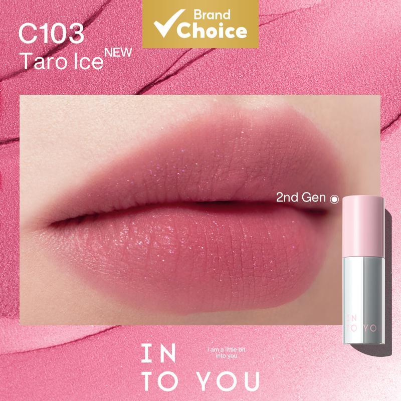INTO YOU Batom Airy Lip Cheek Mud Extra Suave Hidratante & Textura Leve Maquiagem de Longa Duração