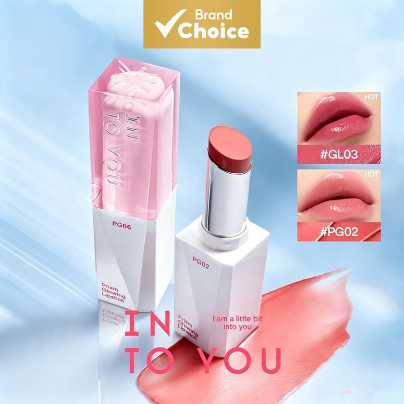 INTO YOU Batom Brilho Espelho, Brilho Alto, Batom Hidratante de Longa Duração, Maquiagem Labial Lisa e Brilhante para
