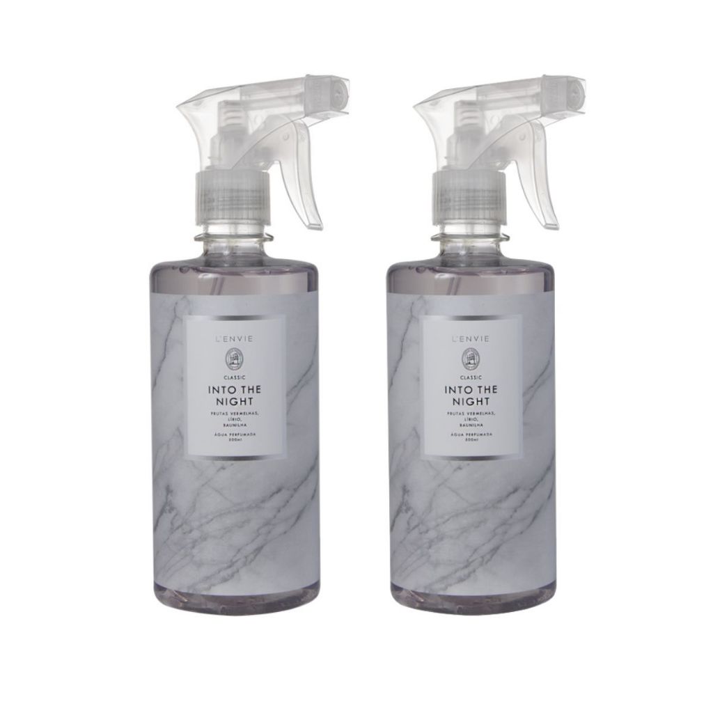 Água Perfumada Lenvie Into The Night 500ml Kit 2 | Premium