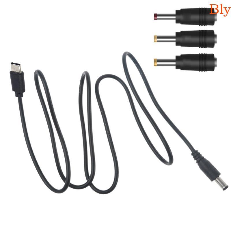 Bly 1m Type C A 5V 5 5x2 1mm Carregamento Para Roteador Laptop Alto-Falante Modem LED