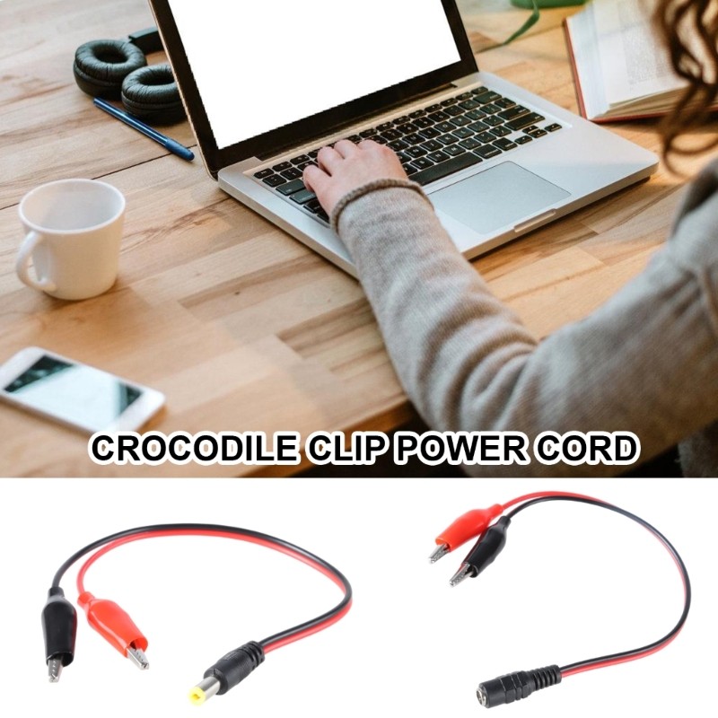 Fio Transferência Energia Estone 5 5x2 1mm Para Jacarés Braçadeiras Crocodilo Roteadores LED